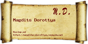 Magdits Dorottya névjegykártya